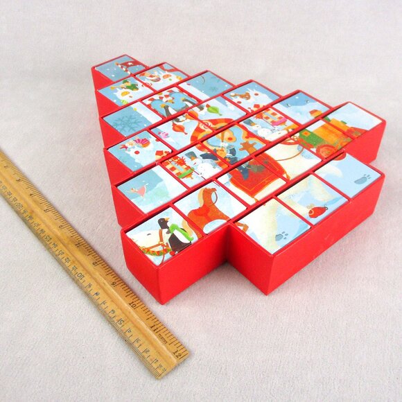 Starbucks Advent Calendar Christmas Tree with Drawers Vintage 2007 Countdown - Picture 4 of 6